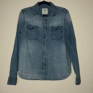 AE button down long sleeve top